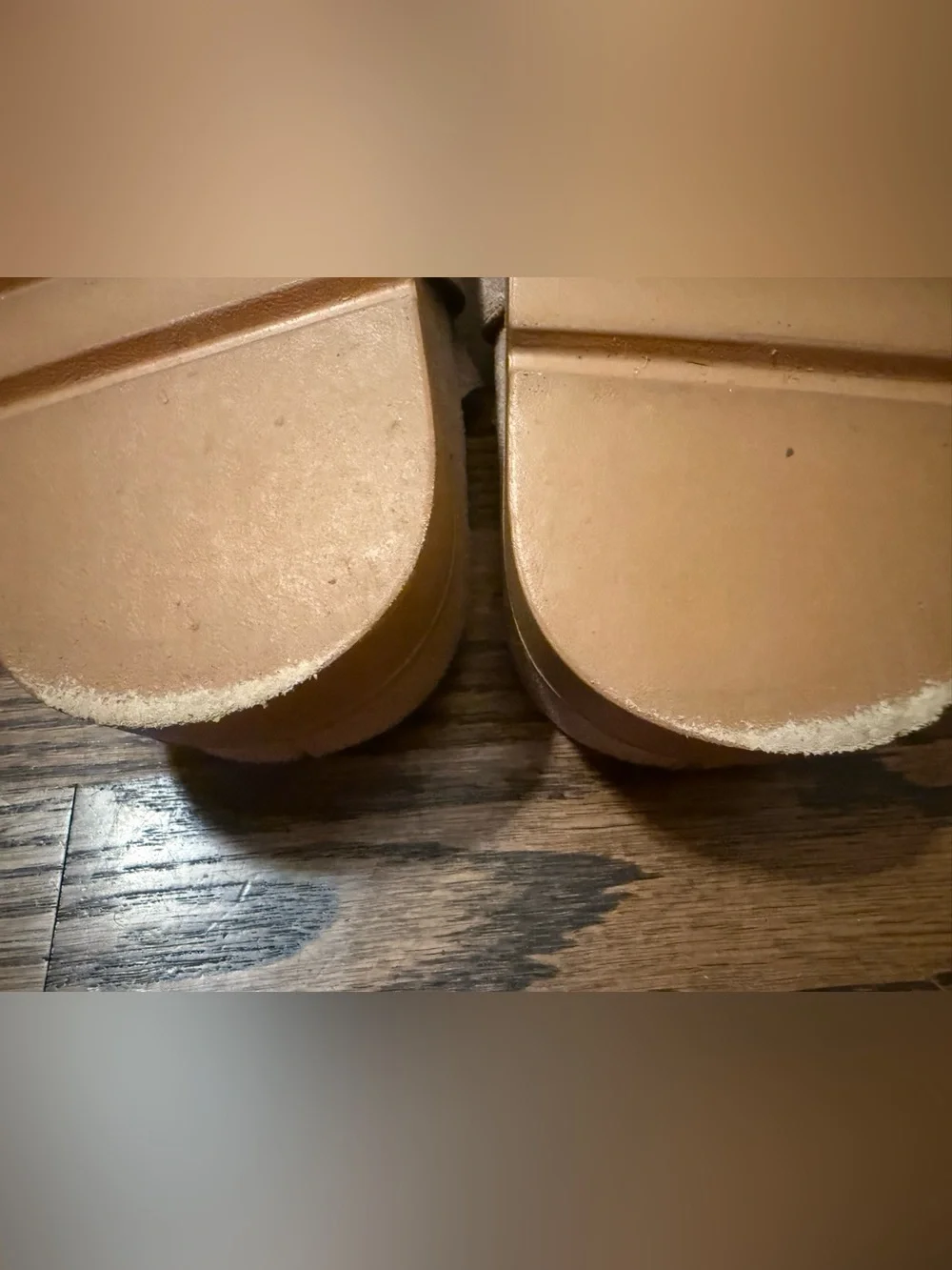 CCOCCI Effy Ruffle Suede Moccasin Mules Taupe Slip On Clogs Buckle Sz 36